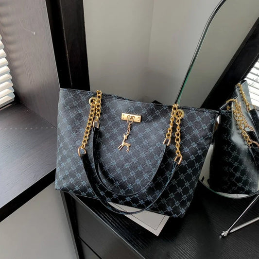 Elegant Leather Tote Bag - Vellah
