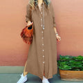 Long Summer Shirt Dress - Vellah