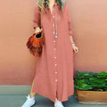 Long Summer Shirt Dress - Vellah